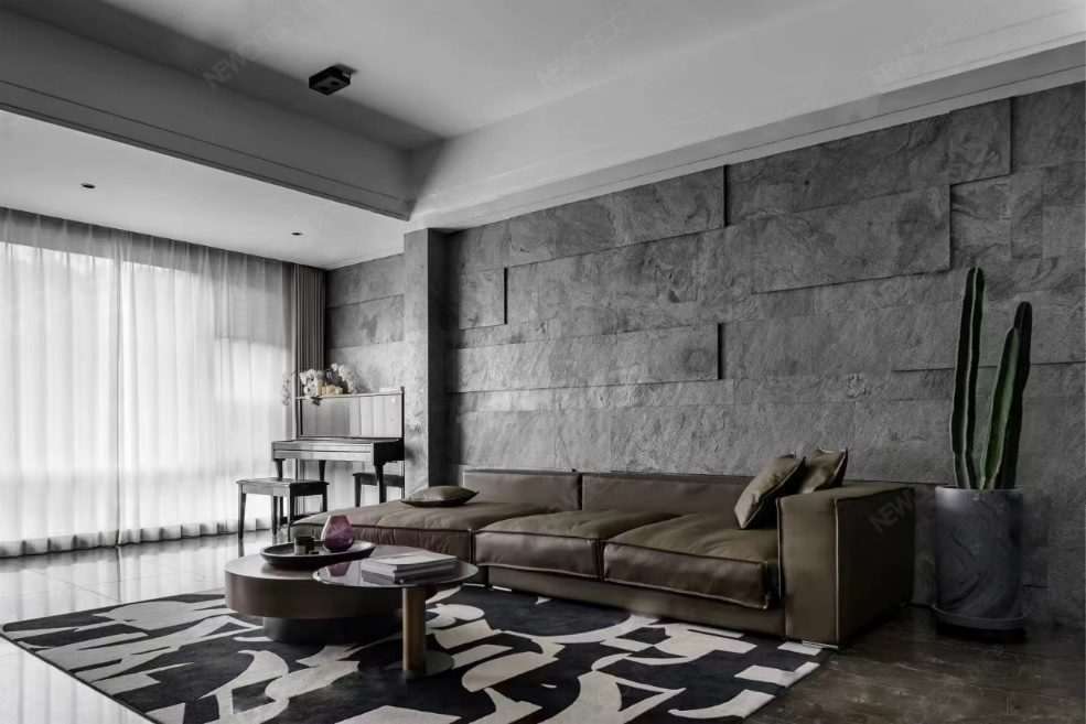 客廳石牆|Living room stone wall