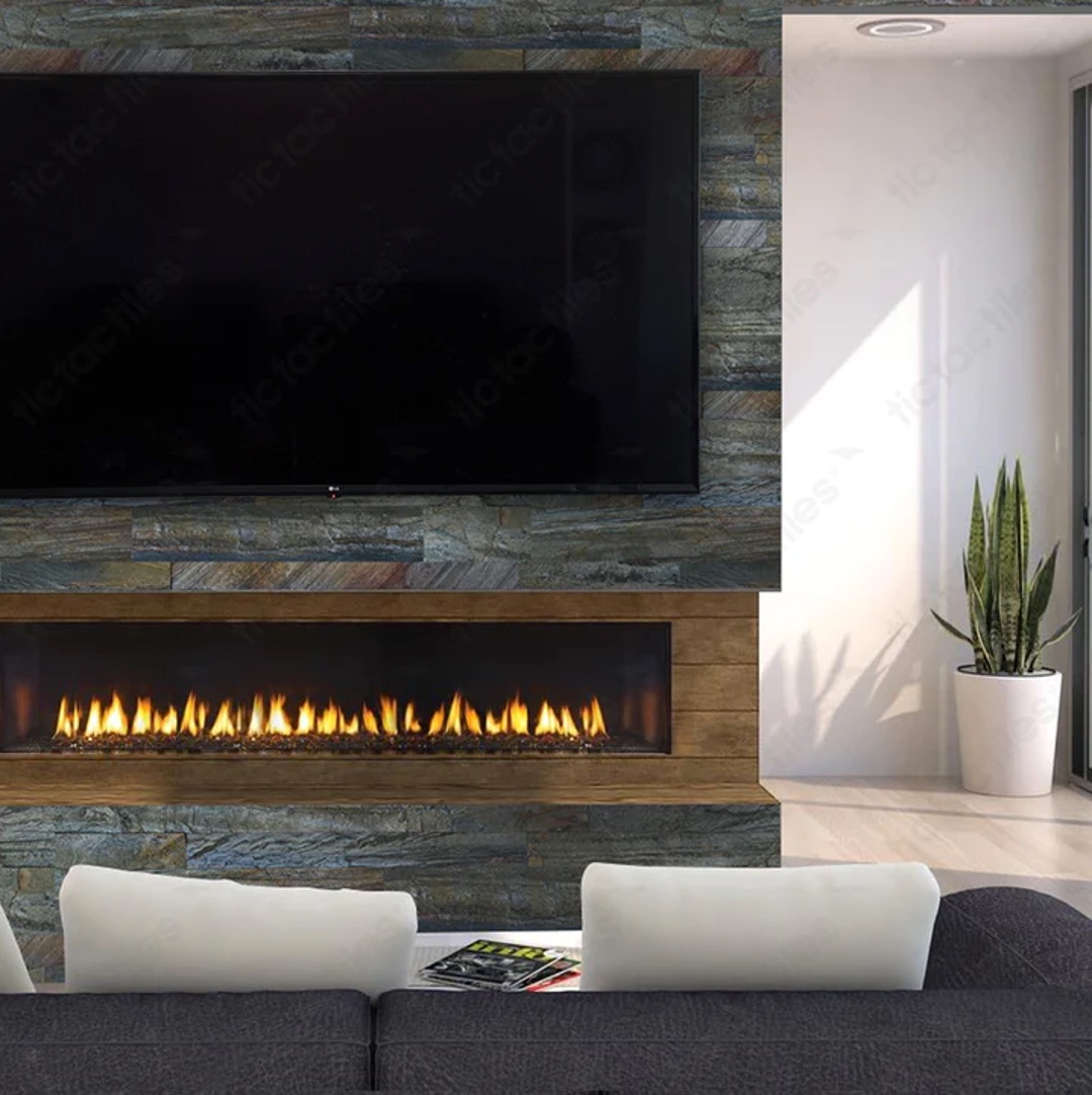 DIY 背膠系列電視牆與壁爐應用｜DIY Peel-and-Stick Series TV wall and fireplace application