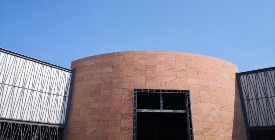 砂岩肌理系列曲面外立面｜Sandstone Texture Series curved façade